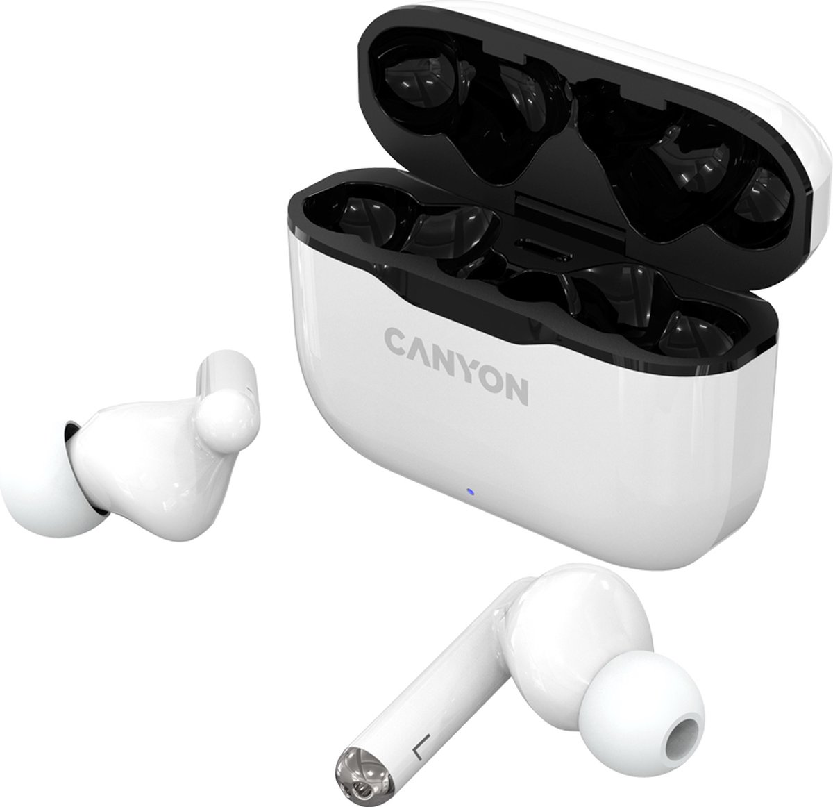 Canyon TWS -3 Wireless In -Ear Headset - Bluetooth 5.0 - Stereo Handsfree Calls - Automatische paren - IP33 Waterdicht - 3 uur Muziek afspelen - USB Type -C opladen