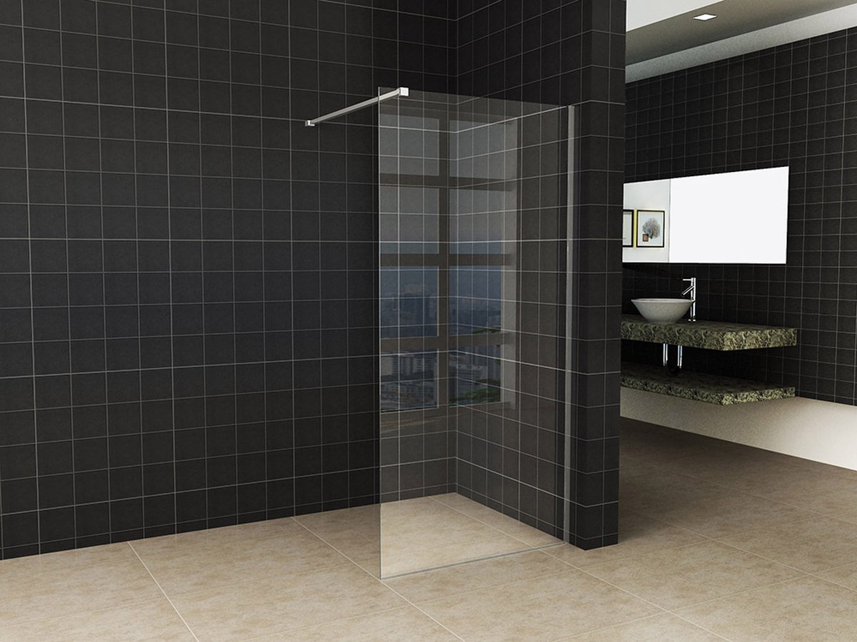 Klea Glasplaat 900x2000mm Antikalk 8mm Veiligheidsglas Helder Glas