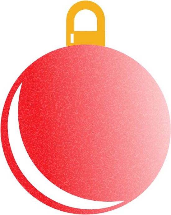Kerstbal raamsticker herbruikbaar - Kerst - Kerstballen - 48 bij 48 cm - Christmas - Raamsticker - Raamsticker groot