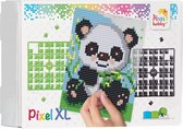Pixelhobby XL op 4 basisplaten baby panda 20 x 25 cm 28012