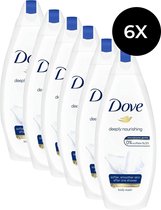Dove Deeply Nourishing Douchegel - 6 x 250 ml - Voordeelverpakking