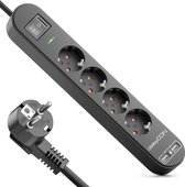Stekkerdoos Meervoudige Stekkerdoos met USB-Laadpoorten