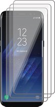 Screenprotector geschikt voor Samsung S8 Plus - Beschermglas Screen Protector - 3 stuks