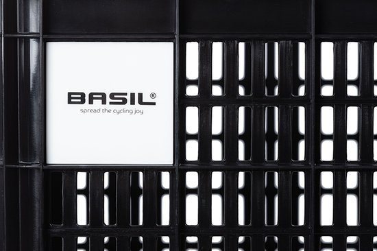 Basil Boîte à Vélo MIK S 17,5 L – Plastique Recyclé, Noir, Adaptée Femmes/hommes/enfants, Avec Plaque MIK Verrouillable