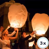 3 ballons à souhaits blancs lanternes en papier volantes lanterne flottante ballon ovni Lanterne à wens ballon à souhaits ballon à souhaits : VOLANTERNA®