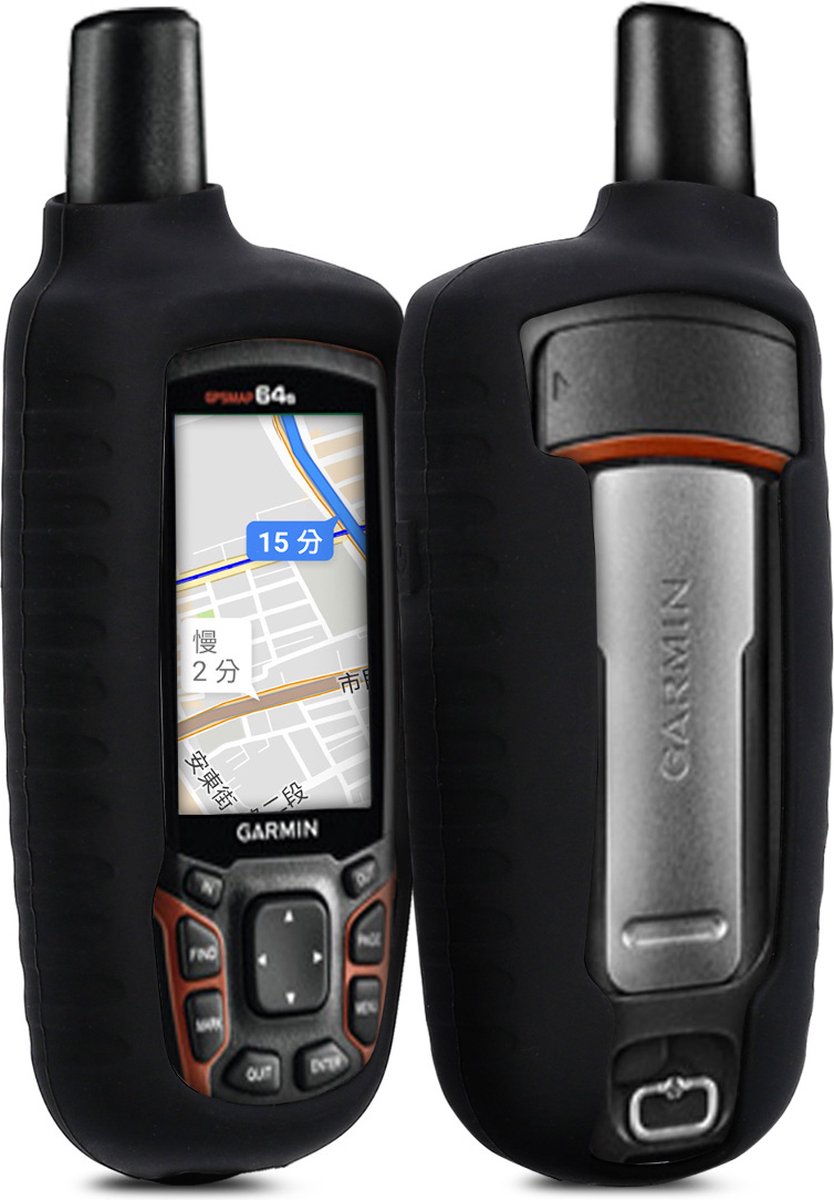 kwmobile Hoesje geschikt voor Garmin GPSMAP 64 / 64s / 64st - Beschermhoes voor handheld GPS - Back cover in zwart