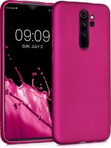 kwmobile telefoonhoesje voor Xiaomi Redmi Note 8 Pro - Hoesje voor smartphone - Back cover in metallic roze