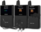 Eyk Draadloze Lavalier Microfoon - Real Life Monitor - LED Scherm - Multifunctioneel
