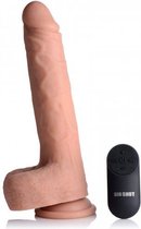 Bundle - Big Shot - Vibrerende & Stotende Realistische XL Dildo Met Balzak - 17.8 cm met glijmiddel