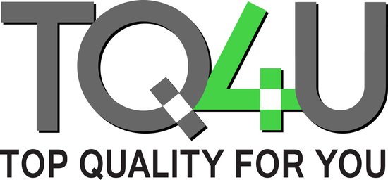 Logo met TQ4U, staat voor "TOP QUALITY FOR YOU".