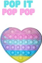 Pop it Fidget 2021 - Tiktok Trend - Speelgoed | POP IT - Regenboog Hartje