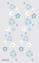 Temporary tattoo | tijdelijke tattoo | fake tattoo | bloemen | 120 x 75 mm