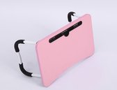 Laptoptafel - Bedtafel - Laptop standaard - Kunststof - Inklapbaar - Roze