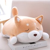 Shiba Inu knuffel | Kawaii kussen | 50cm Slapende Shiba plush | zacht, schattig en stretchy | Japanse honden knuffel pluche