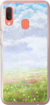 Telefoonhoesje Geschikt voor Samsung Galaxy A20e hoesje - Waterverf - Bloemen - Landschap - Siliconen Telefoonhoesje
