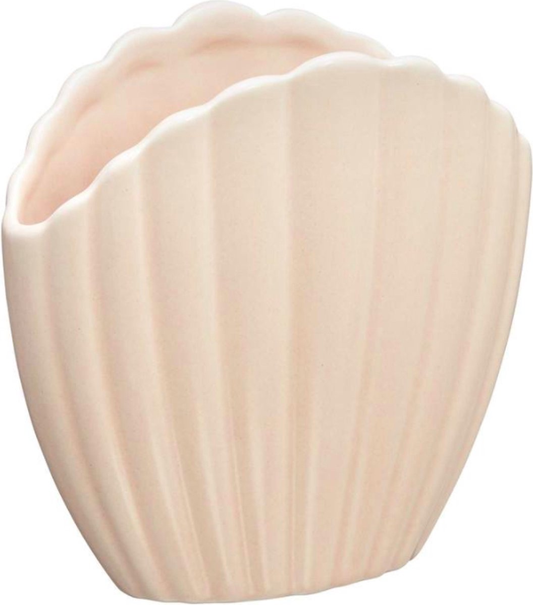 H&L Tandenborstelhouder schelp beige 8 x 11 cm