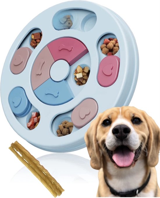 Joyha Honden Puzzel Met 1 Gratis Hondensnoepje | Buffelhuidrol | Honden speelgoed | Honden speeltjes | Slow feeder | Honden Intelligentie | Denkspelletje | Puppyspeelgoed | Anti Schrokbak | Interactieve | Langzame Voerbak | Dog puzzle | Hondenpuzzel