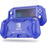 Cablebee Protector beschermhoes inclusief 9H screen protector geschikt voor Nintendo Switch Lite - Blauw