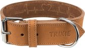 Trixie halsband hond rustic vetleer heartbeat