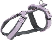 Trixie hondentuig premium trekking lila / grijs (80-97X2,5 CM)