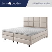 Luna Bedden - Boxspring Bella - 160x200 Compleet Beige 8vaks Bed