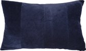 Lucy’s Living Luxe sierkussen MARTA Blauw – D60 H4 cm - polyester - wonen - interieur – woonaccessoires - kussens