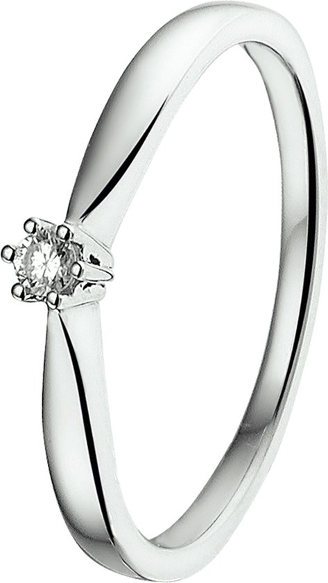 The Jewelry Collection Ring Diamant 0.05 Ct. - Witgoud