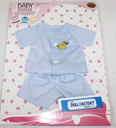 The Doll Factory Geruite Blouse en Broek 34 cm