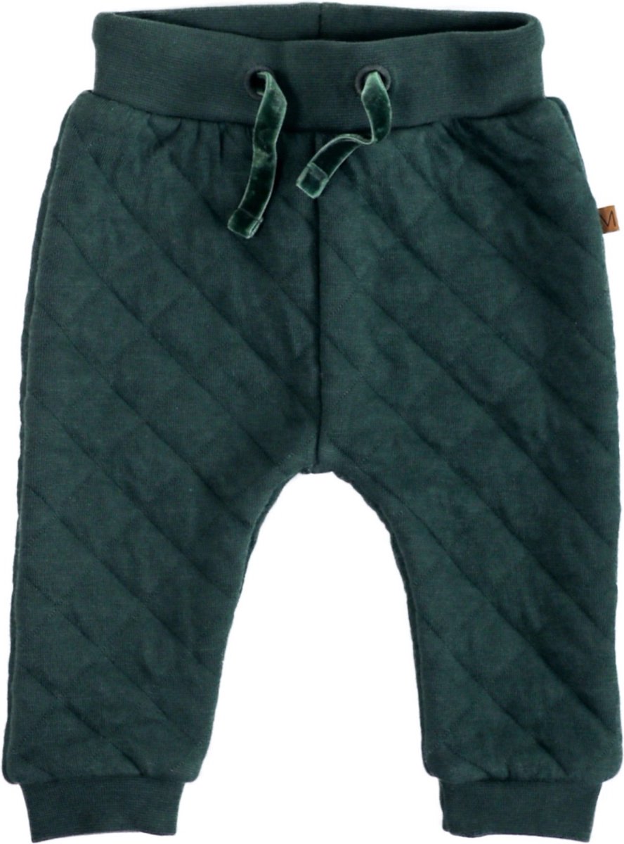 MXM Baby broek - Groen - Katoen - Jongens - Meisjes - Newborn - Comfortabel - quilted Look - Maat 50