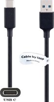 0,8m USB 3.0 C kabel Robuuste 60W & 56 kOhm laadkabel. Oplaadkabel snoer geschikt voor o.a. Huawei Nova 4, 4e, Nova plus +, P10 (geen P10 Lite), P10 plus +, P20 lite (2019), P30 lite, P9 plus +, G9 plus +, Y8p, Nova 5i