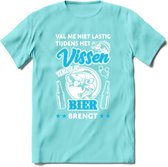 Val Me Niet Lastig Tijdens Het Vissen T-Shirt | Blauw | Grappig Verjaardag Vis Hobby Cadeau Shirt | Dames - Heren - Unisex | Tshirt Hengelsport Kleding Kado - Licht Blauw - M
