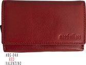 Massi Miliano Portemonnee Dames Nappa Leer Rood/multi-color - (MMRG-004A-36-MU) -