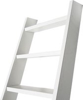 Houten Molenaarstrap |  wit beuken - 7 treden (133 cm)