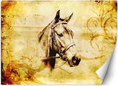 Trend24 - Behang - Schets Van Een Paard - Behangpapier - Fotobehang Dieren - Behang Woonkamer - 250x175 cm - Incl. behanglijm