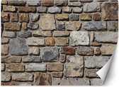 Trend24 - Behang - Stenen Op De Muur - Behangpapier - Behang Woonkamer - Fotobehang - 450x315 cm - Incl. behanglijm