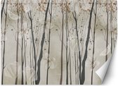 Trend24 - Behang - Bomen - Vliesbehang - Fotobehang 3D - Behang Woonkamer - 200x140 cm - Incl. behanglijm
