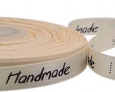 20 meter-Handmade lint-Label-Handgemaakt-Naaien-Kleding labels-Charme Bijoux