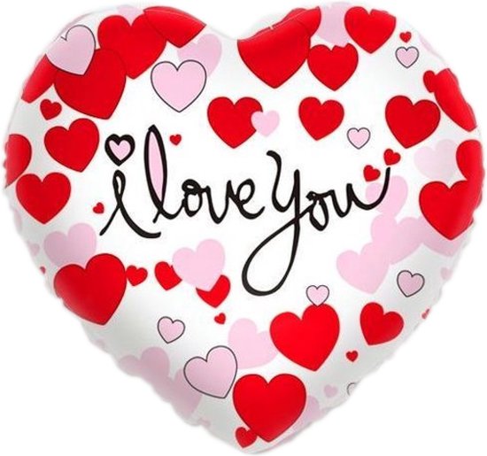 Folieballon I Love You - 45 cm - Zorg voor Party online feestartikelen