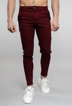 Bordeaux Rode Chino Heren