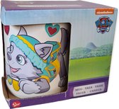 Paw Patrol beker in geschenkverpakking roze met Skye en Everest