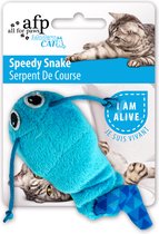 AFP Modern Cat - Speedy Snake BLAUW ( Speelgoed voor katten - Kattenspeelgoed - Kattenspeeltjes )