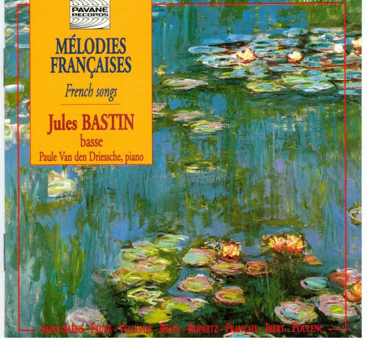 Jules Bastin & Paul Van Den Driessche - French Songs (CD)