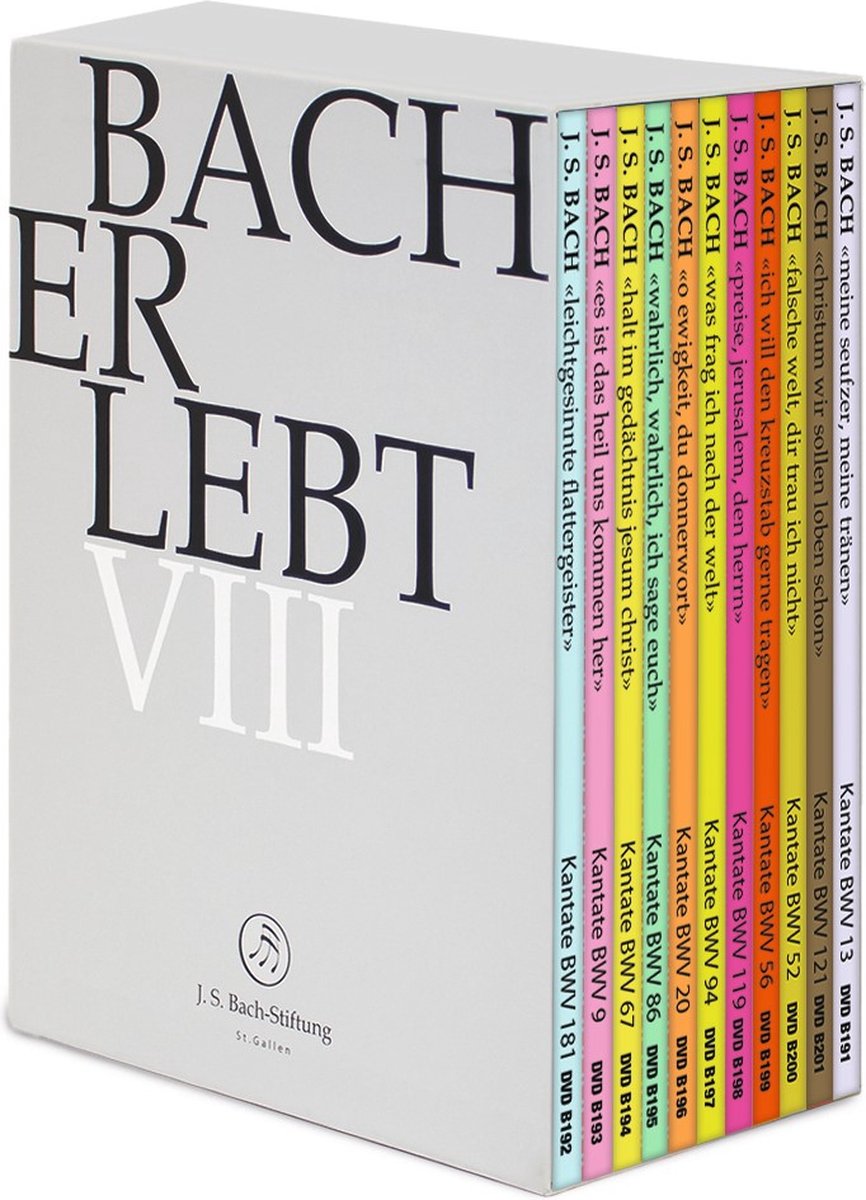 Chor & Orchester Der J.S. Bach-Stiftung, Rudolf Lutz - J.S. Bach: Bach Erlebt VIII (11 DVD)