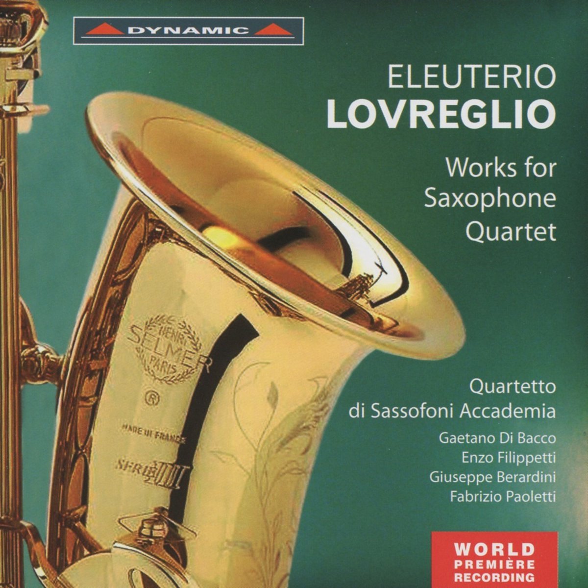 Quartetto Di Sassofoni Accademia - Works For Saxophone Quartet (CD)
