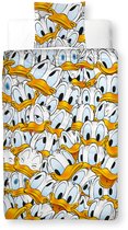 Disney Donald Duck - Dekbedovertrek hoofdjes - 140x200 cm - 100% katoen