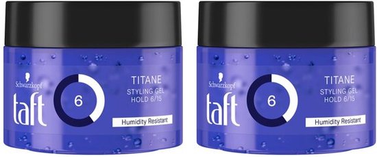 Schwarzkopf Taft Titane Haargel - Duoverpakking 2 x 250 ml