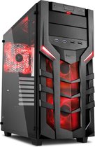 Intel i5 Basic Allround Game PC - i5 10400 6-Core - GTX 1660 - 480GB SSD - 16GB RAM - Win10 Pro - DG7000-G RED