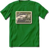 Vissen T-Shirt | Grappig Verjaardag Vis Hobby Cadeau Shirt | Dames - Heren - Unisex | Tshirt Hengelsport Kleding Kado - Donker Groen - S