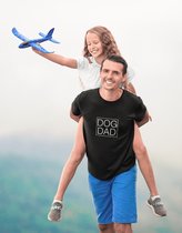 Dog Dad T-Shirt, Unique Gift For Dog Fathers, Gifts For Him, Funny T-Shirt For Dog Dads, Expecting Dad Gift, Unisex Soft Style T-Shirts, D001-064B, L, Zwart