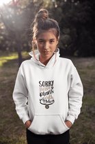 Sorry I Have Plans With My Dog Hoodie, Leuke Cadeau Hoodies, Grappige Hoodies Met Pootafdruk, Uniek Cadeau Voor Hondenliefhebbers, D004-089W, L, Wit